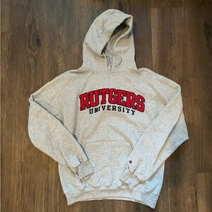 Rutgers University Champion Hoodie Sweatshirt